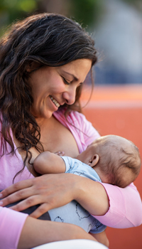 woman breastfeeding