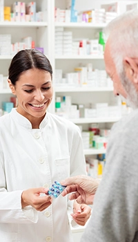 pharmacist meeting with patient