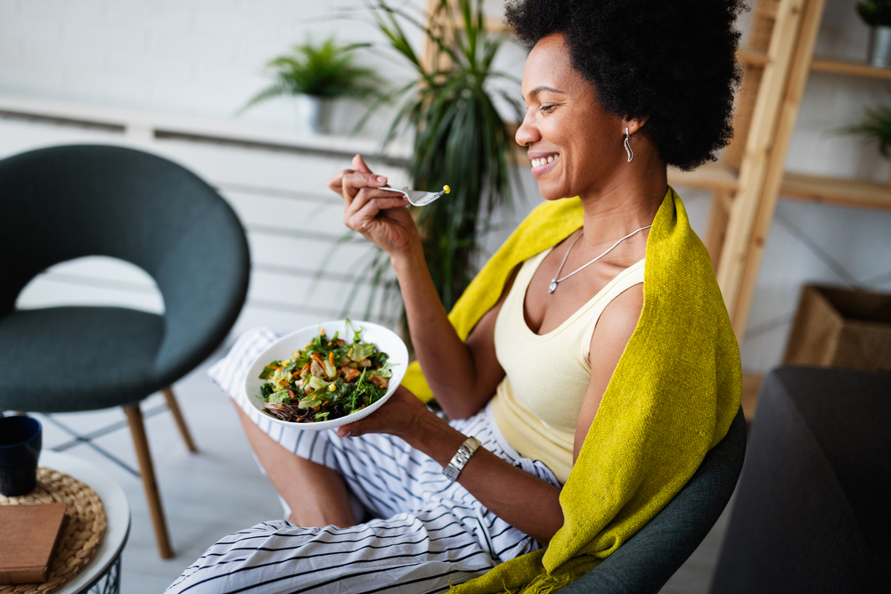 woman eating